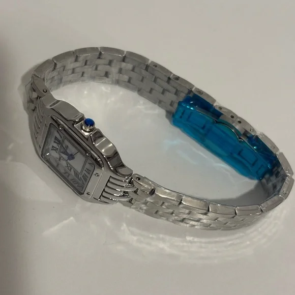 Silver Square Face Watch - Picture 2 of 3